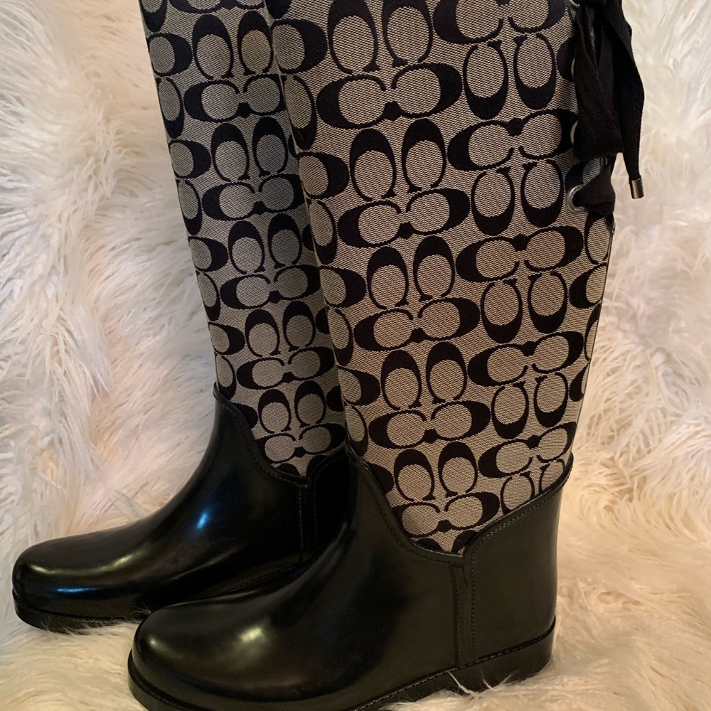 Coach Rain Boots Size 10